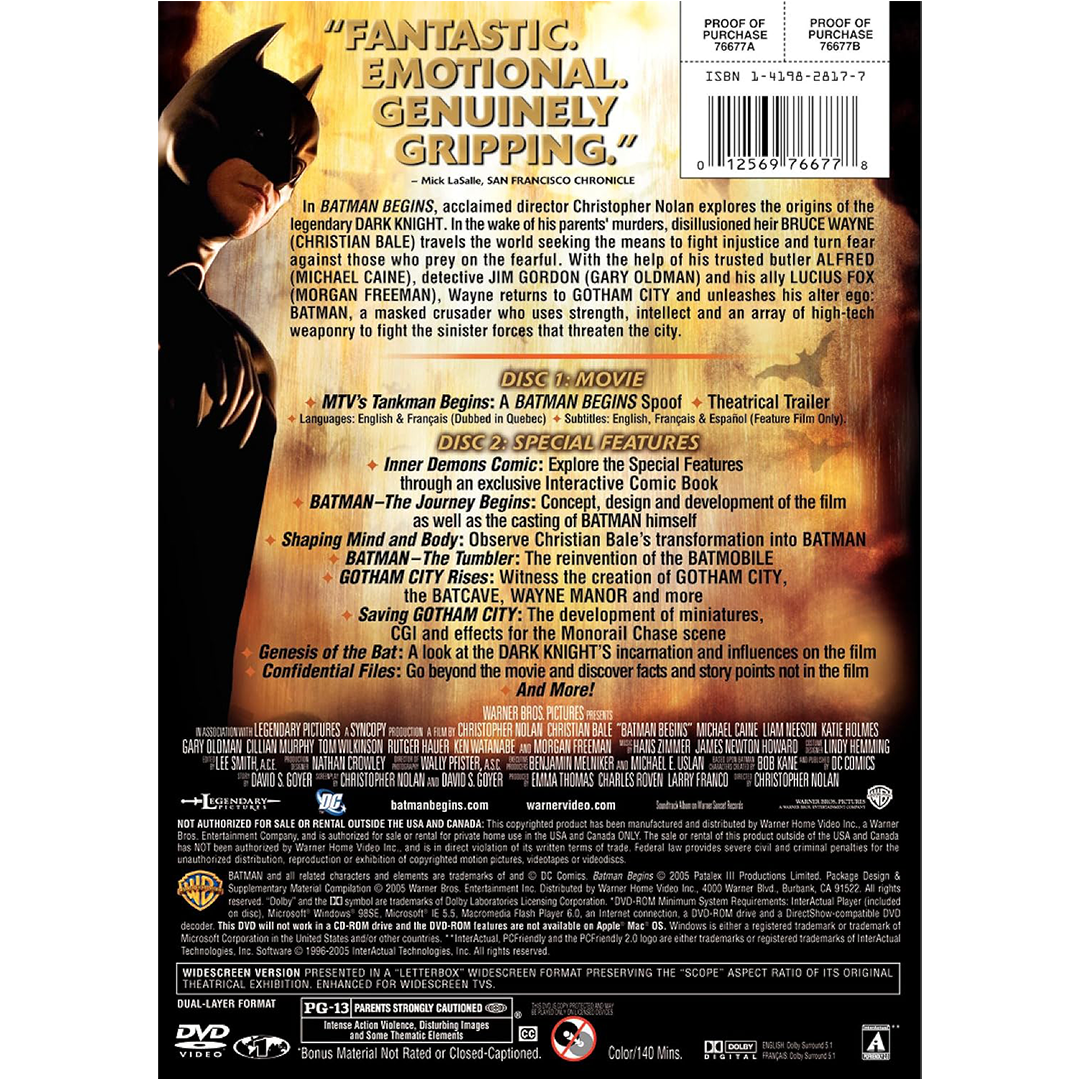 Batman Begins: Two-Disc Special Edition (DVD)