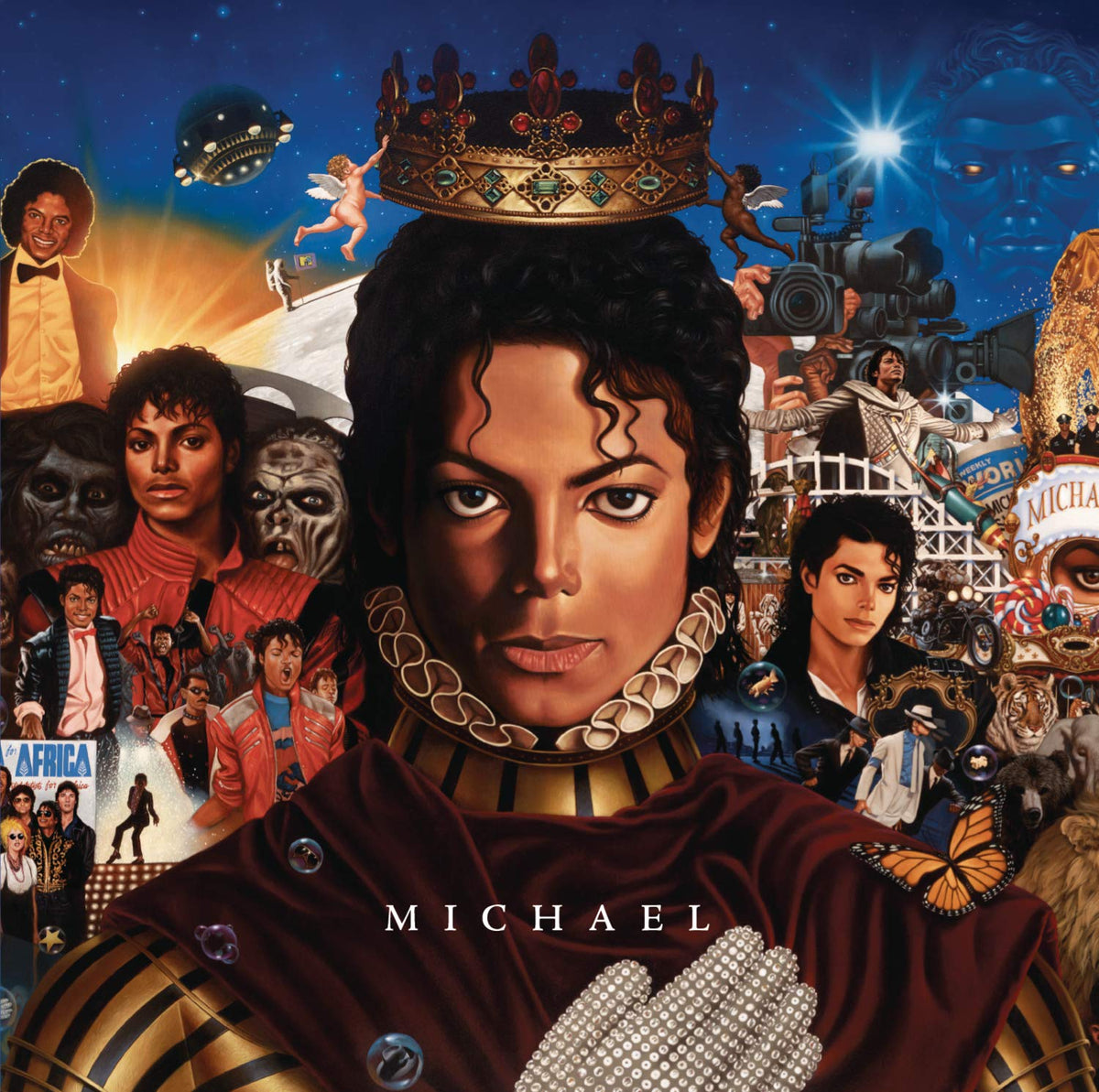 Michael Jackson Michael 2010 CD, Kadir Nelson cover painting, Mad City Grooves Cairo