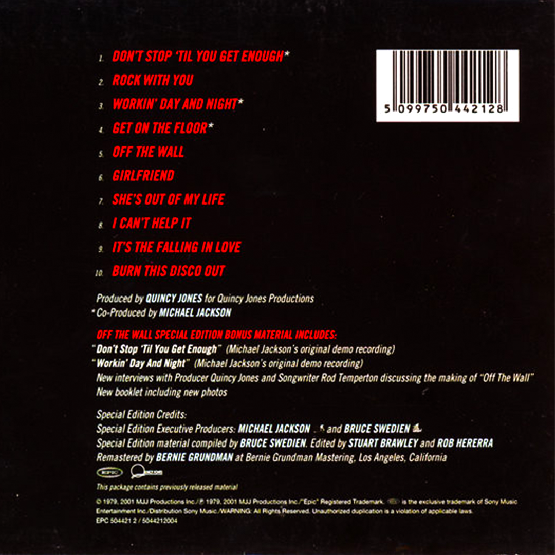 Off the Wall (Special Edition CD)